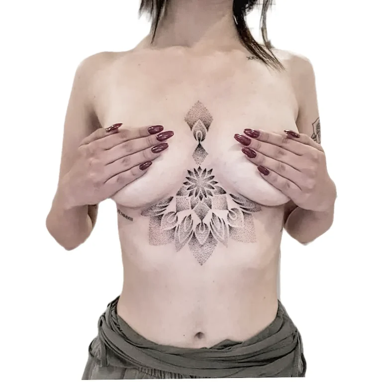 tattoo studio elea lounge lübeck underboob mandala