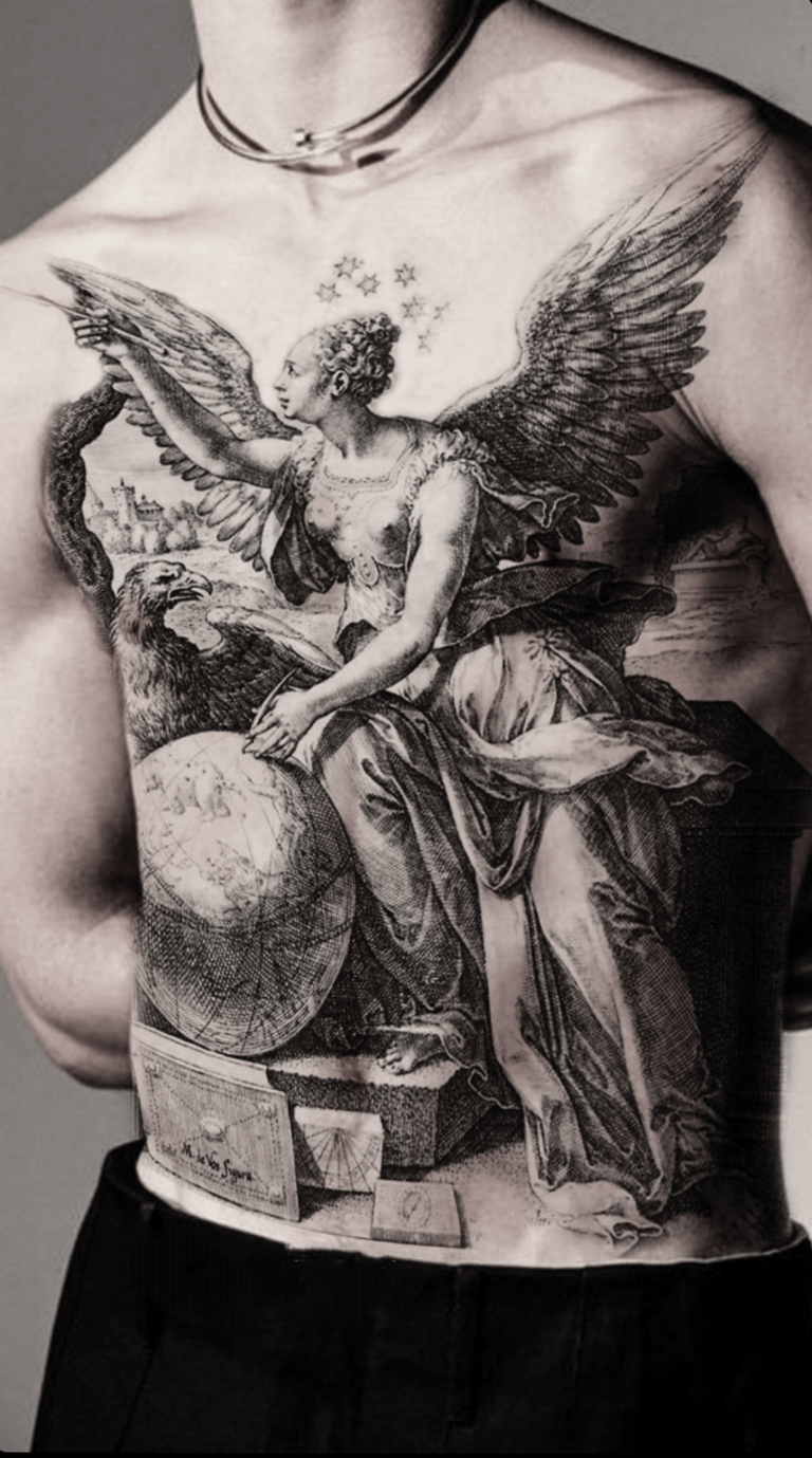 angel tattoo alchemy tattoo lübeck portrait