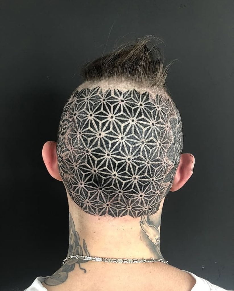 kopf gesicht tattoo mandala