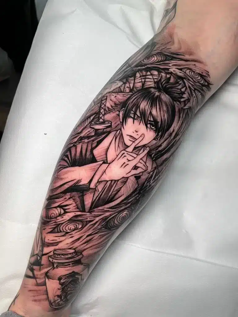 tattoo unterarm anime