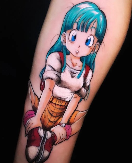 bulma dragon ball z tattoo