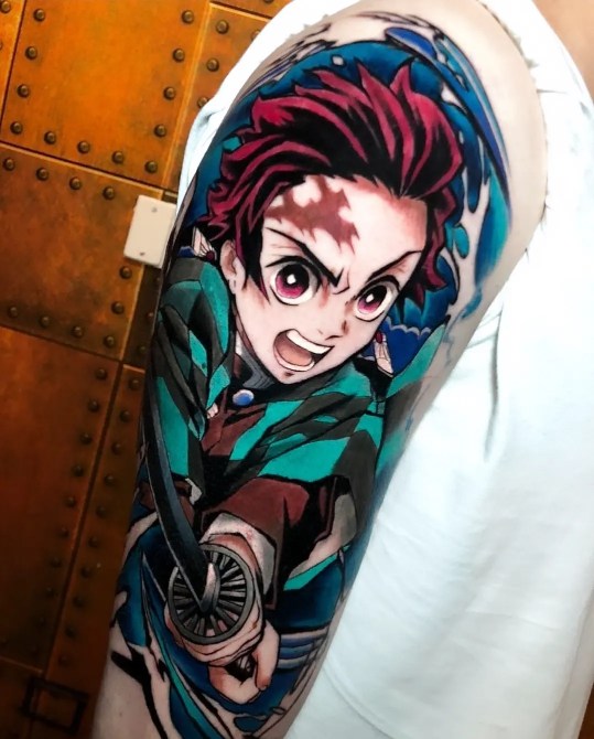 tattoo demon slayer tanjiro